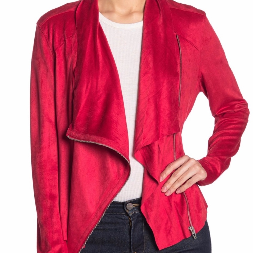 BLANK NYC SUEDE FLOWY JACKET